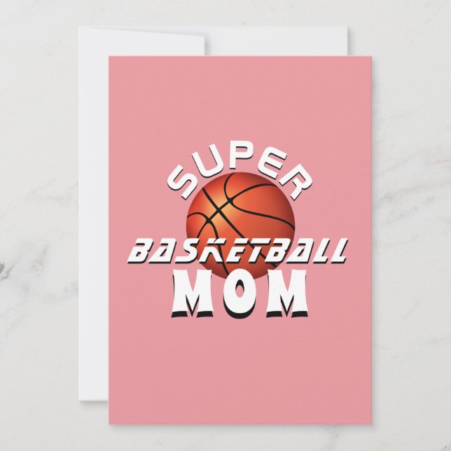 Toppen Basketball Mamma Sporty Mor Mor's Day Meddelande (Framsida)