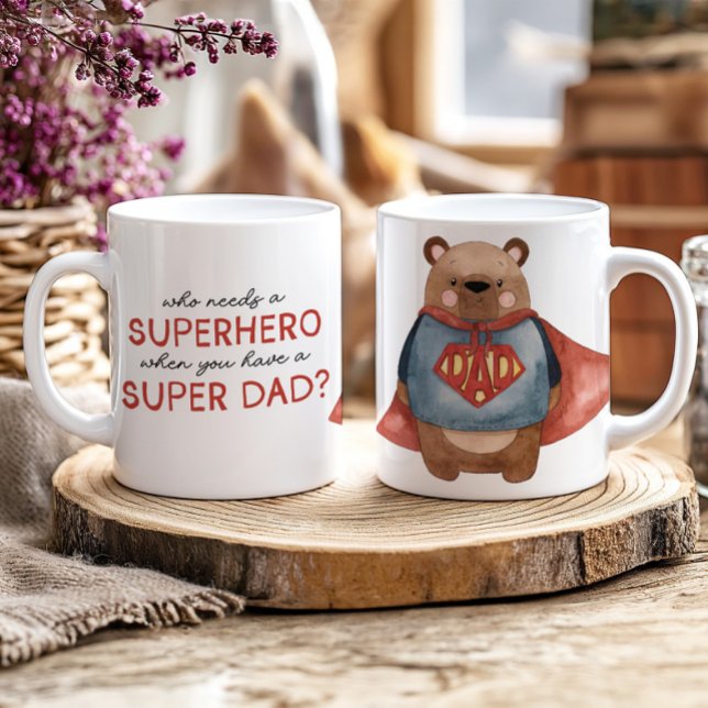 Toppen Bear Mugg - Fars dag Gitter från Kids Jumbo Mugg (Skapare uppladdad)