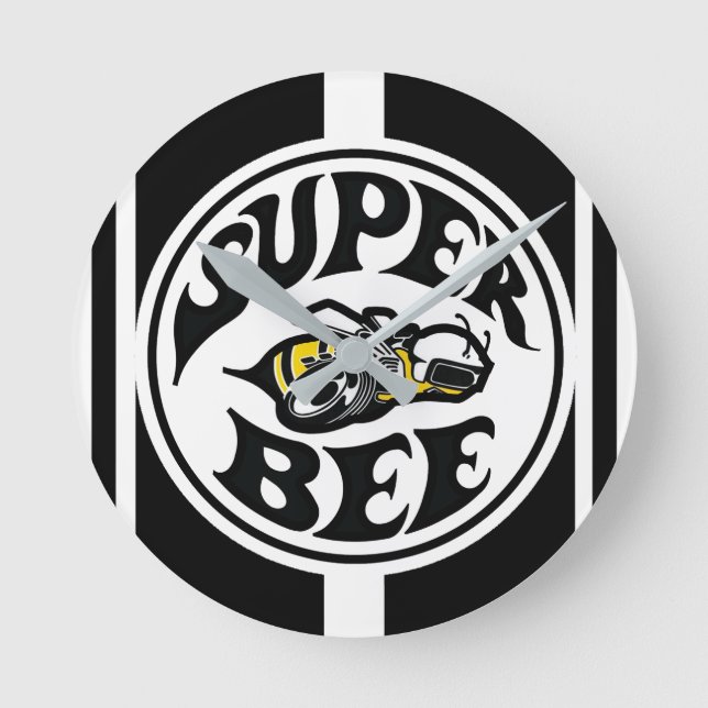 Toppen Bee Clock Rund Klocka (Framsida)