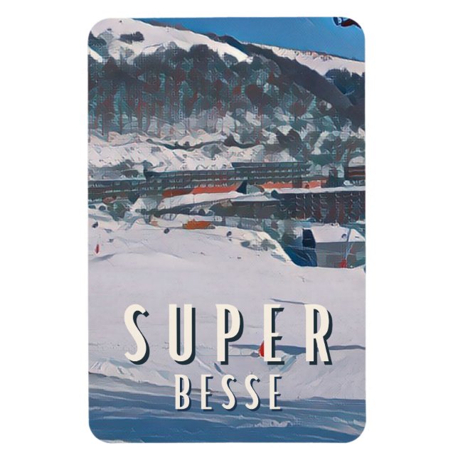 Toppen Besse Station de ski Magnet (Vertikal)