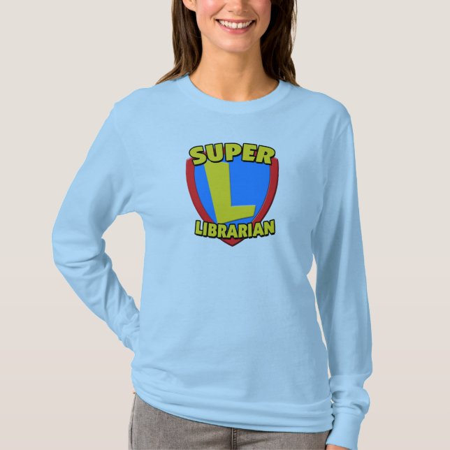 Toppen bibliotekarie tee shirt (Framsida)