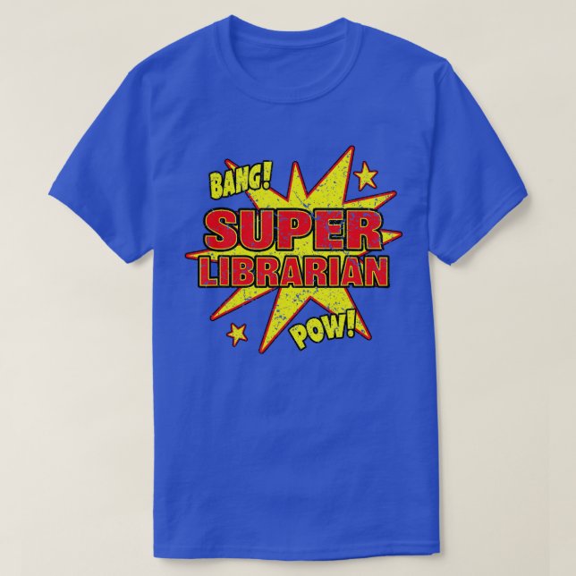 Toppen Bibliotekariska Toppen Power Public Bibliot T Shirt (Design framsida)