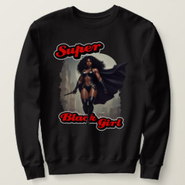TOPPEN BLACK GIRL Action Hero Lång Ärmad Tröja