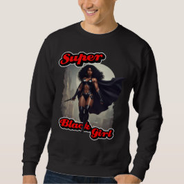 TOPPEN BLACK GIRL Action Hero Lång Ärmad Tröja