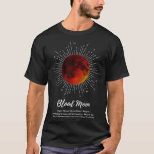Toppen Blood Måne 2021 T Shirt
