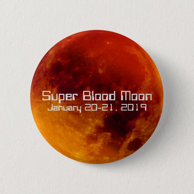 Toppen Blood Måne Eclipse 2019 Knapp (Framsida)