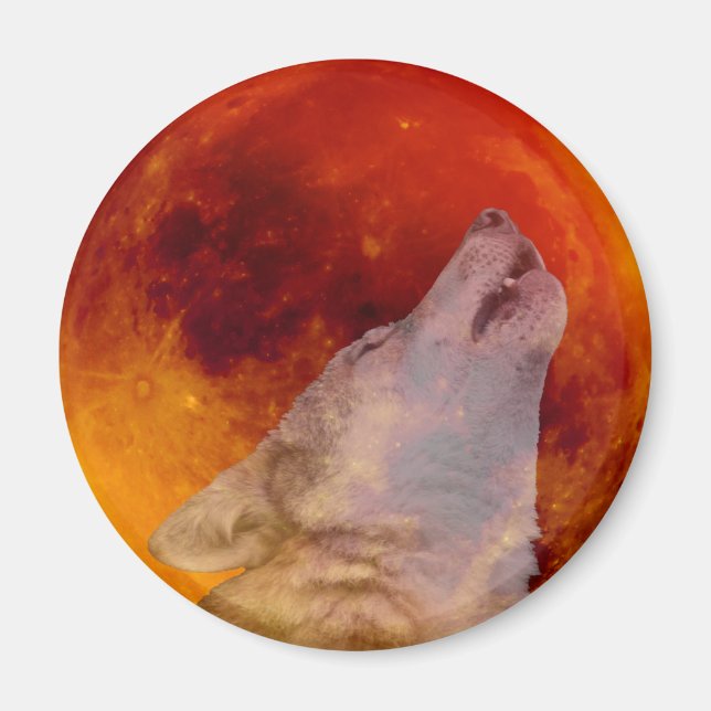 Toppen Blood Varg Måne 2019 Magnet (Framsidan)