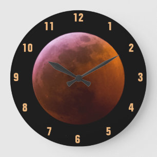 Toppen Blood Varg Måne - Totalt antal Lunar Eclips Stor Klocka