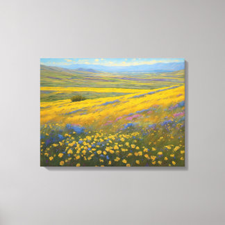 Toppen Blooms i Kalifornien, Carrizo Plains Canvastryck
