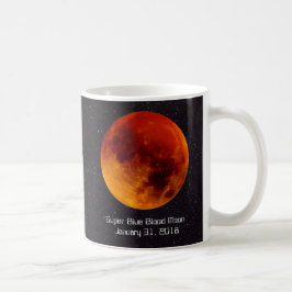 Toppen Blue Blood Måne 2018 Kaffemugg