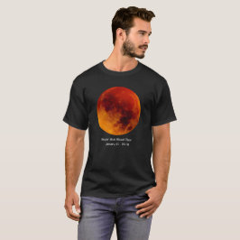 Toppen Blue Blood Måne 2018 Tee Shirt