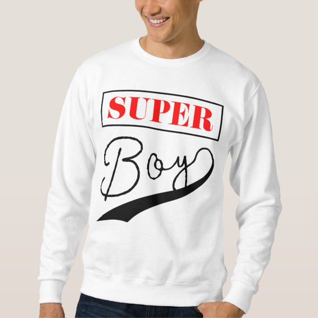 Toppen Boy Lång Ärmad Tröja (Framsida)