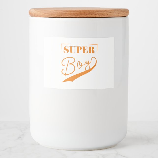Toppen Boy Mat Etiketter (Framsida)