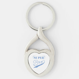 Toppen Boy Twisted Heart Silverfärgad Nyckelring