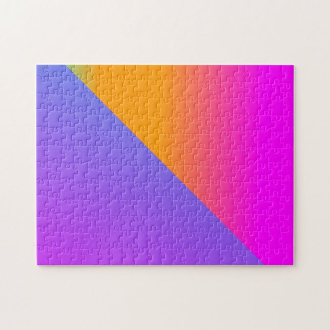 Toppen Bright Two Tone Geometriangle Pussel (Horisontell)