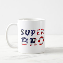 Toppen Bro och den amerikanska Flagga Kaffemugg
