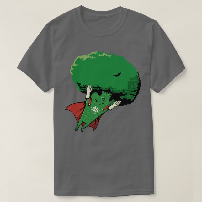 Toppen Broccoli Vegan Hero av Tobe Fonseca T Shirt (Design framsida)