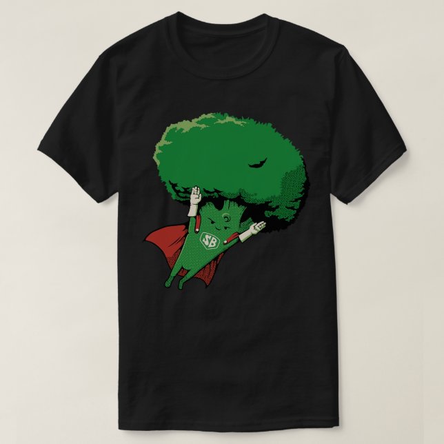 Toppen Broccoli Vegan Hero av Tobe Fonseca T Shirt (Design framsida)