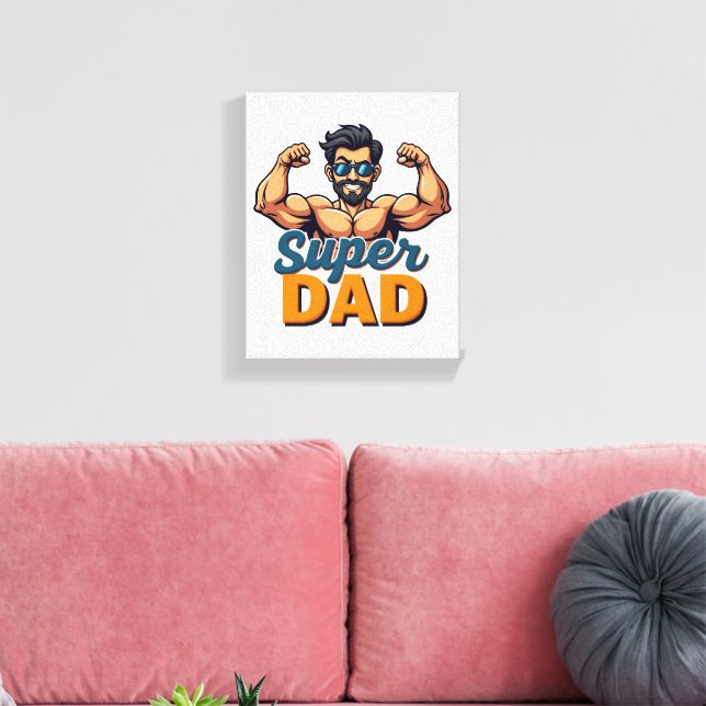 Toppen Canvas - Bold Funny Wall Art (Insitu (Vardagsrum))