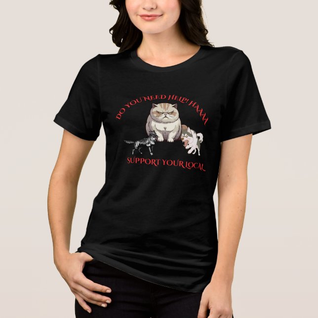 Toppen Cat Brand Women T Shirts (Framsida)