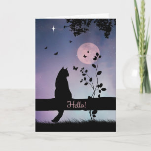 Toppen Cat & Butterfly Hej Hur är ditt kort? Kort