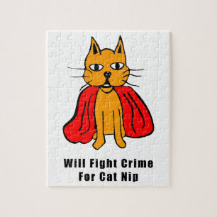 Toppen Cat Fight Crime for Catnip ( lägg till ditt Pussel