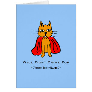Toppen Cat Fight Crime for<Your Text/Name> OBS Kort