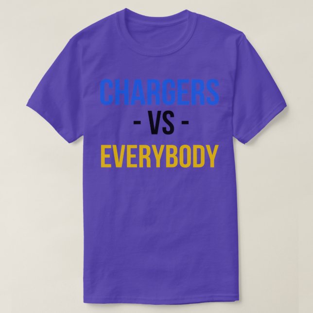 Toppen Chargers Team Vs Alla T Shirt (Design framsida)