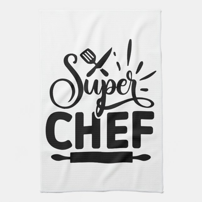 Toppen Chef Kitchen Apron med Verktyg Kökshandduk (Vertikal)