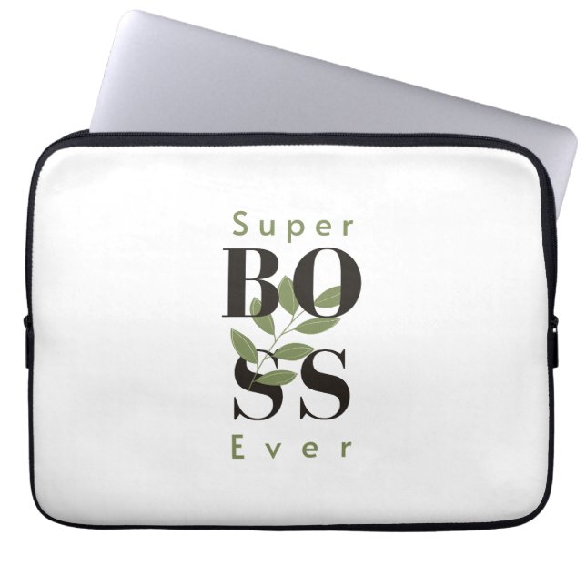 Toppen Chef - minsta lilla vita elektronikbag Laptop Fodral (Framsidan)