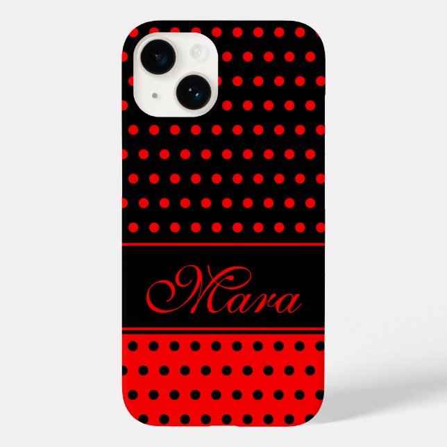 Toppen Chic Red and Black Polka dots, eget namn (Baksida)