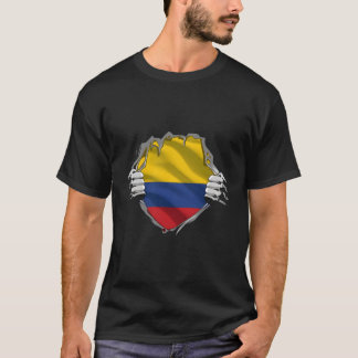 Toppen Colombias kulturarv Proud Colombia Roots Fl T Shirt