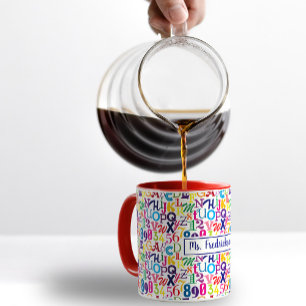 Toppen Colorful ABC och 123s Kaffemugg