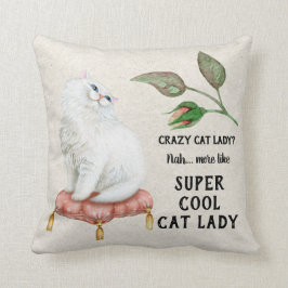 Toppen Coola Cat Dam Hip Typografi persian Cat Kudde