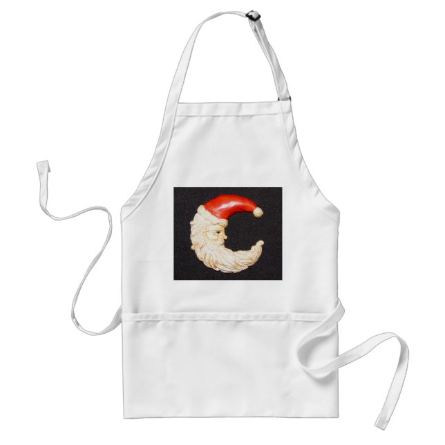 Toppen Coola Classic Round Jultomten Apron Förkläde (Framsidan)