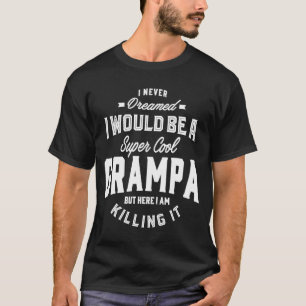 Toppen Coola Grampa Gift T Shirt