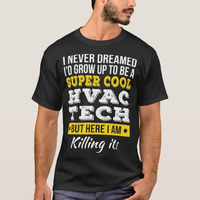 Toppen Coola HVAC Tech Funny Gift T Shirt (Framsida)