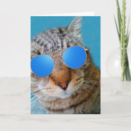 Toppen Coola Katt födelsedag Kort