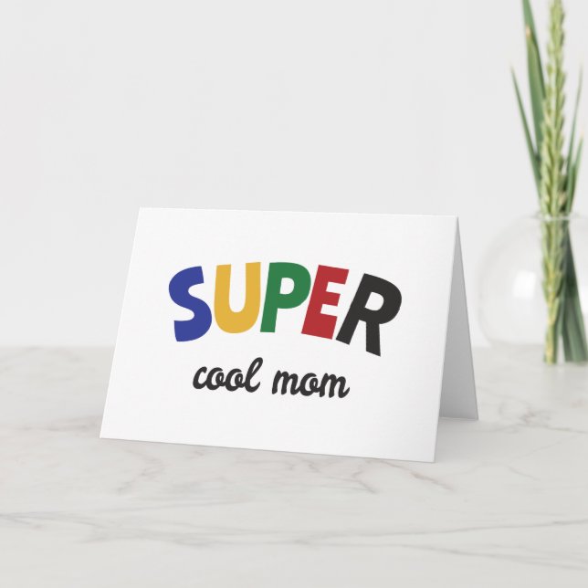 Toppen coola mamma kort (Framsida)