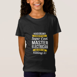 Toppen Coola Master Electrician Funny Gift T Shirt