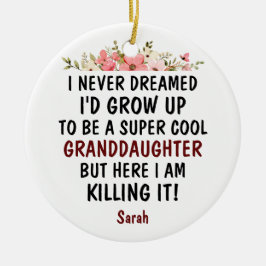 Toppen Coola mordotter som dödar den... Julgransprydnad Keramik