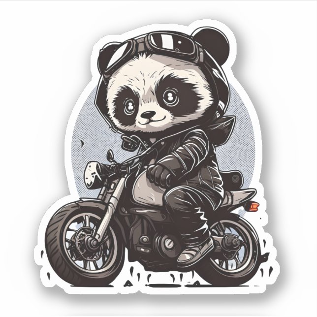 Toppen coola Panda Sticker Klistermärken (Framsida)