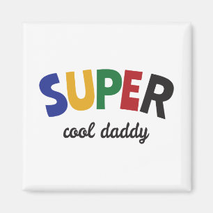 Toppen coola-pappa magnet