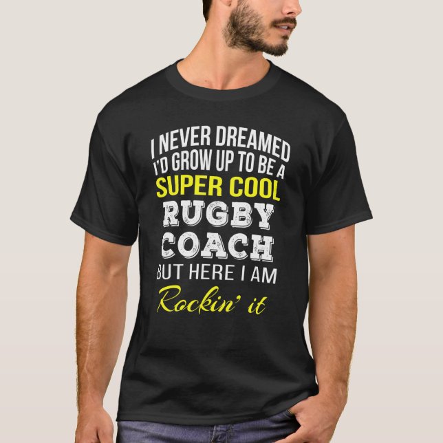 Toppen Coola Rugby Coach T Shirt (Framsida)