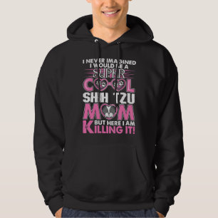 Toppen Coola Shih Tzu Mamma Hoodie