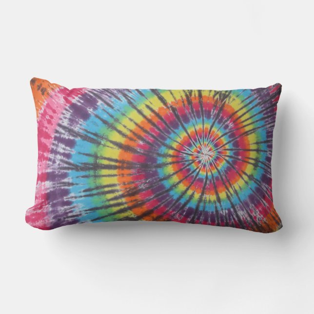 Toppen Coola Spiral Tie Dye Dekorativ kudde (Framsida)