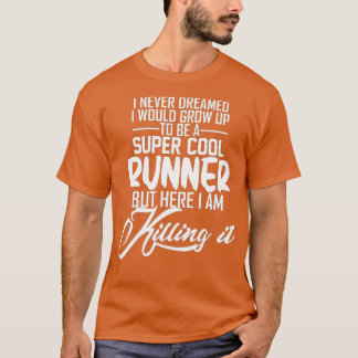 Toppen coola springer crosst country spårningsstöd t shirt