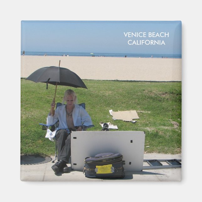 Toppen Coola Venice Beach Magnet! Magnet (Framsidan)