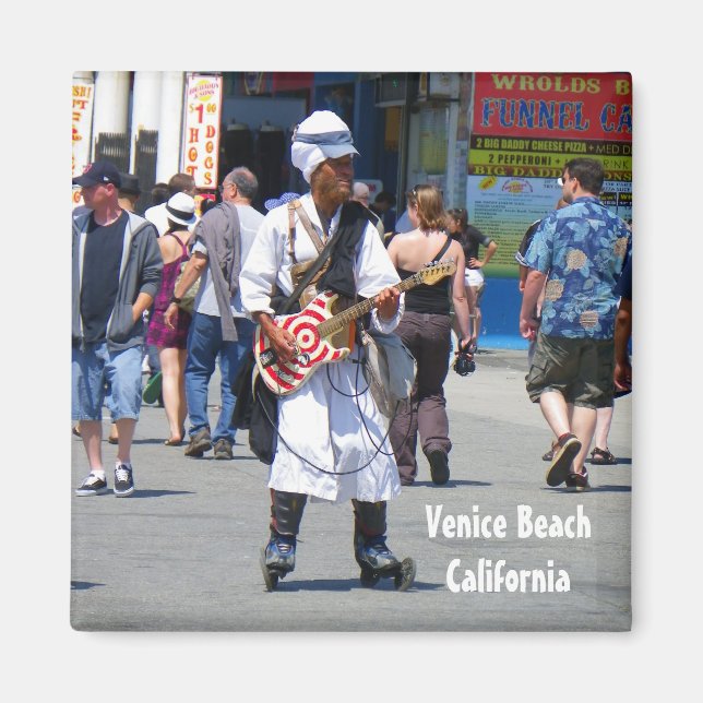 Toppen coola Venice Beach Magnet! Magnet (Framsidan)
