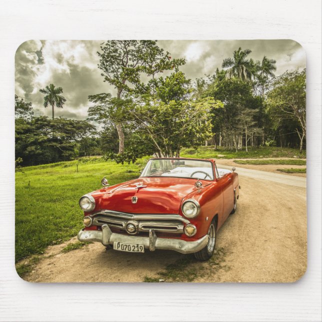Toppen Coola Vintage Thunderbird Automobile Musmatta (Framsidan)